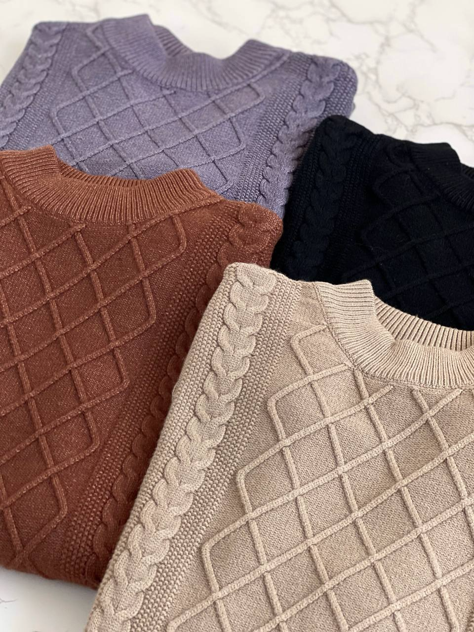 پلیور بافت زنجیری کد 2090