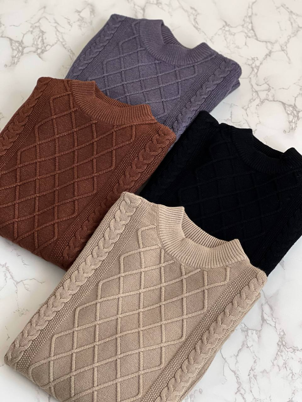 پلیور بافت زنجیری کد 2090