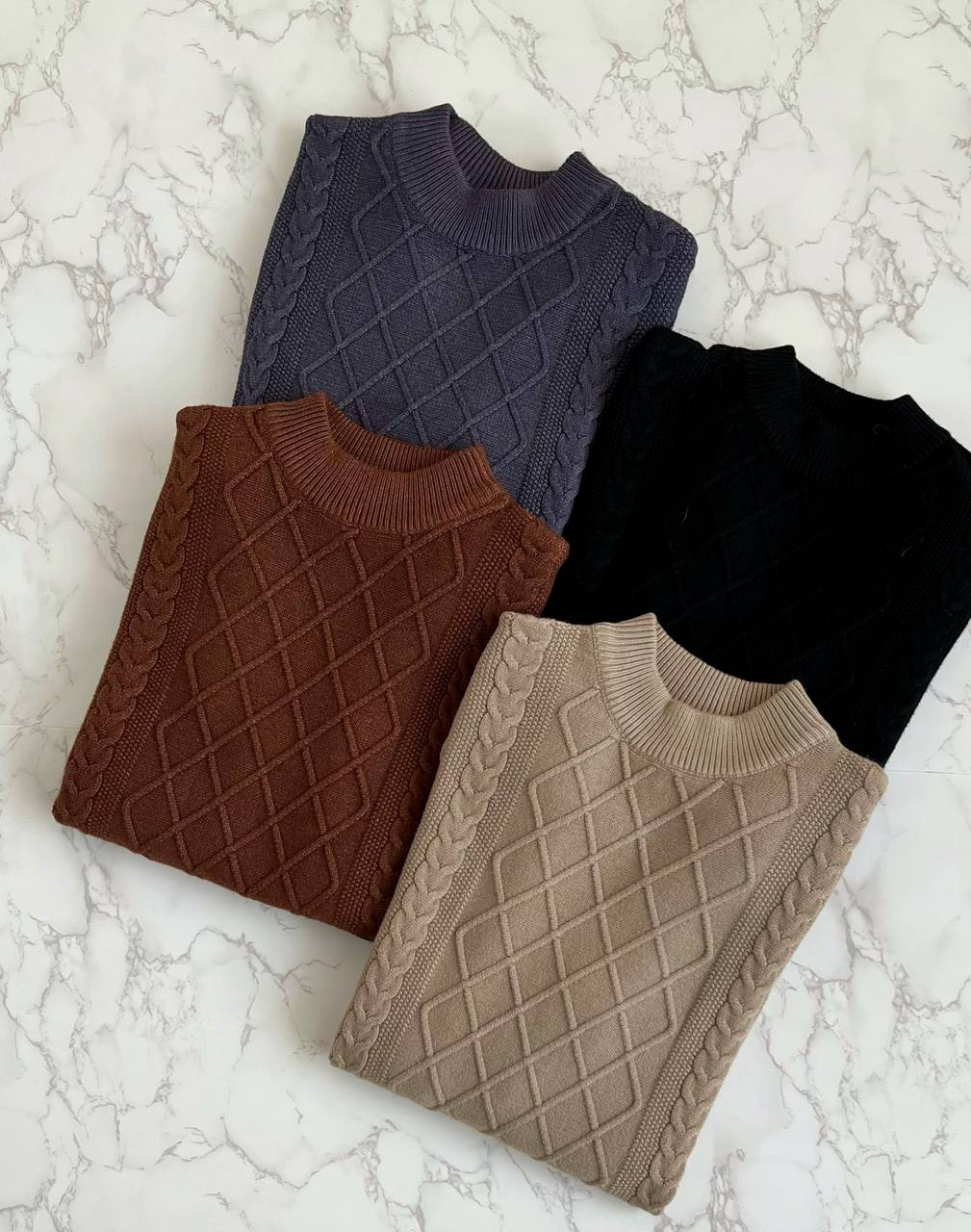 پلیور بافت زنجیری کد 2090