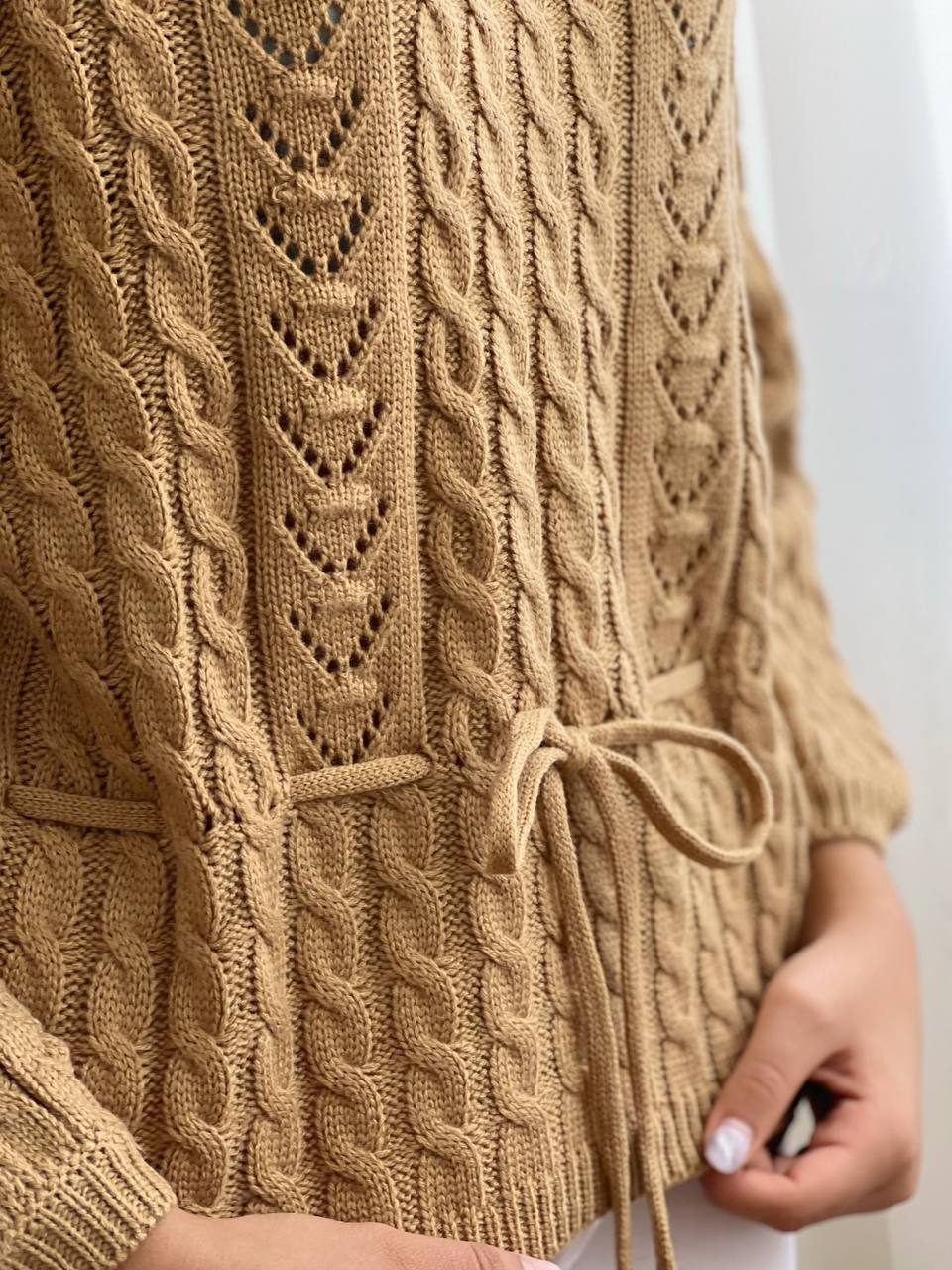 پلیور بافت بوکله کمر گتر کد 2096