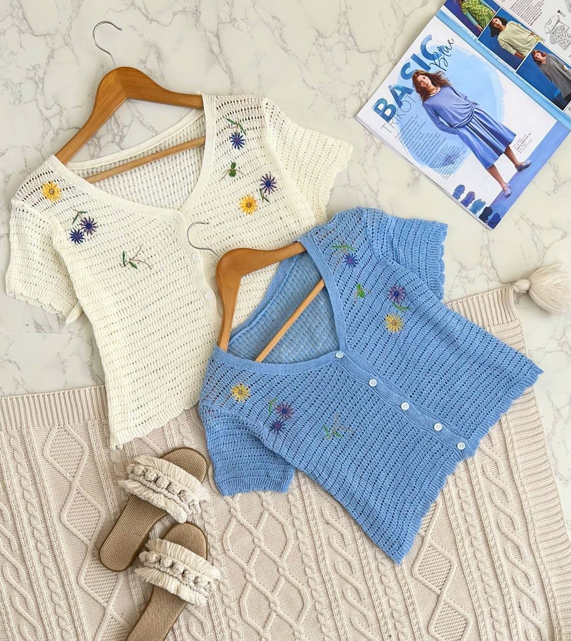 رویی قلاب دوزی گلدوزی شده کد 2100