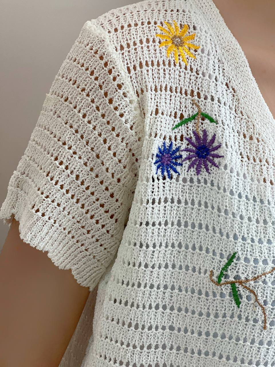 رویی قلاب دوزی گلدوزی شده کد 2100