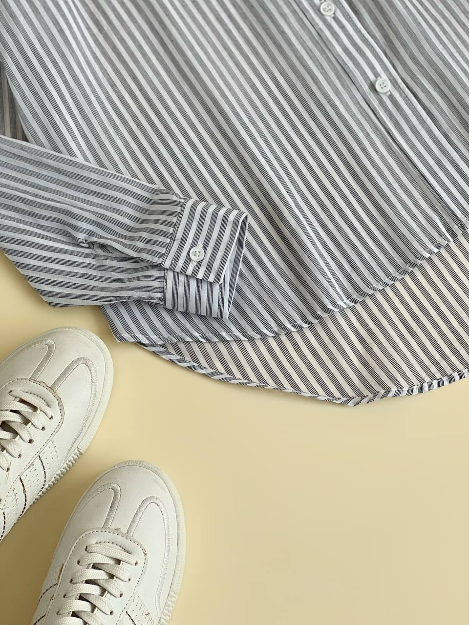 شومیز مانتویی راه راه نخی کد 2101