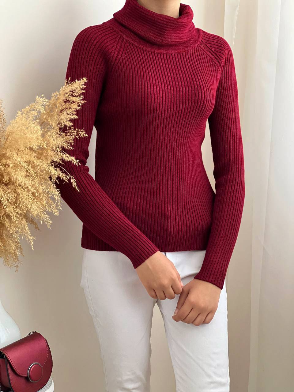 پلیور بافت یقه اسکی کد 2104