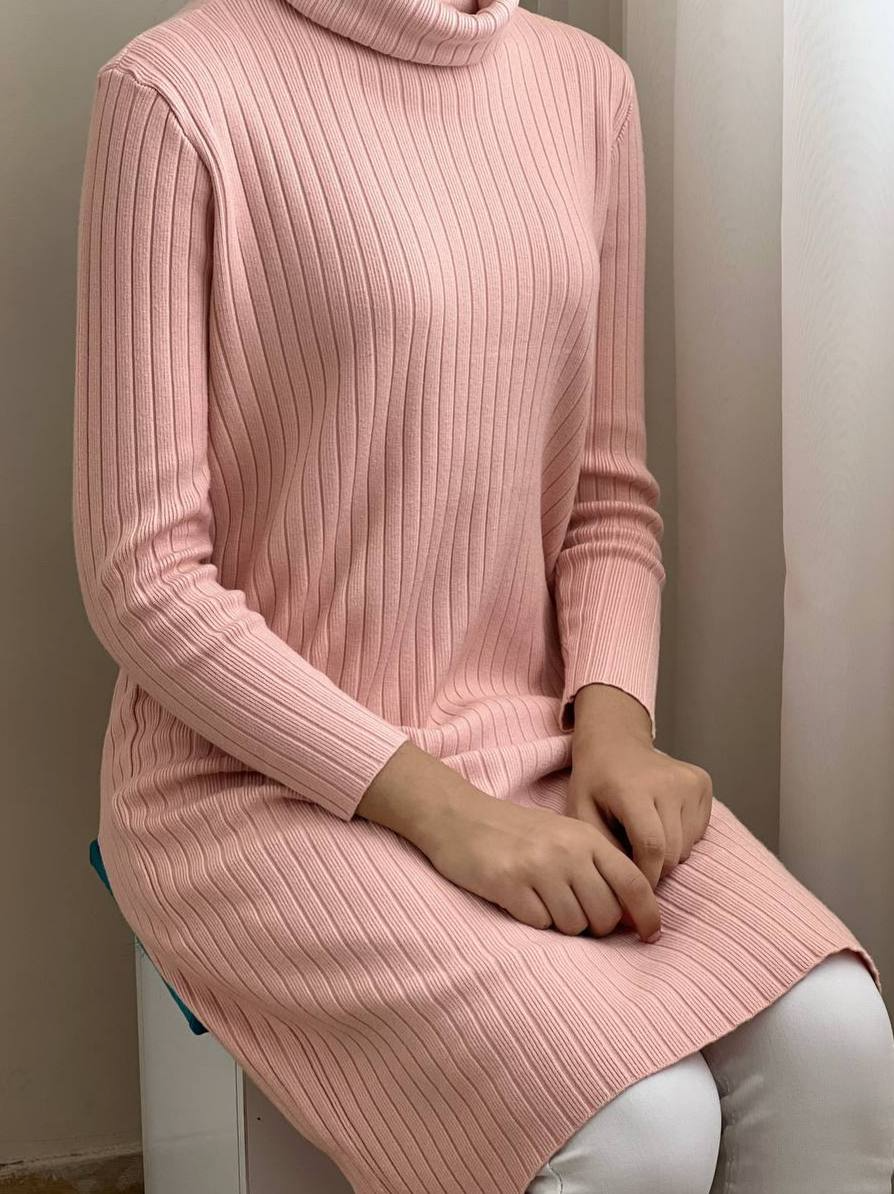 تونیک بافت یقه اسکی بلند کد 2105