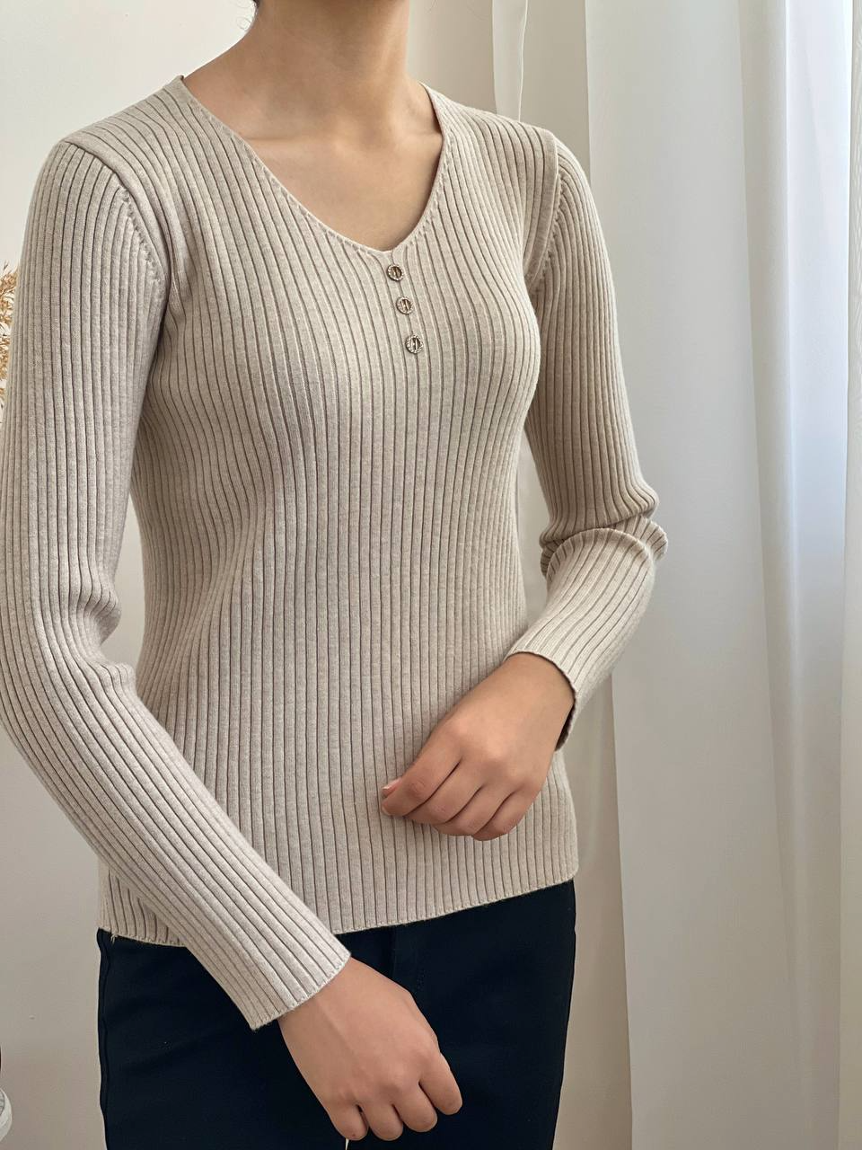 پلیور بافت یقه هفت کد 2113