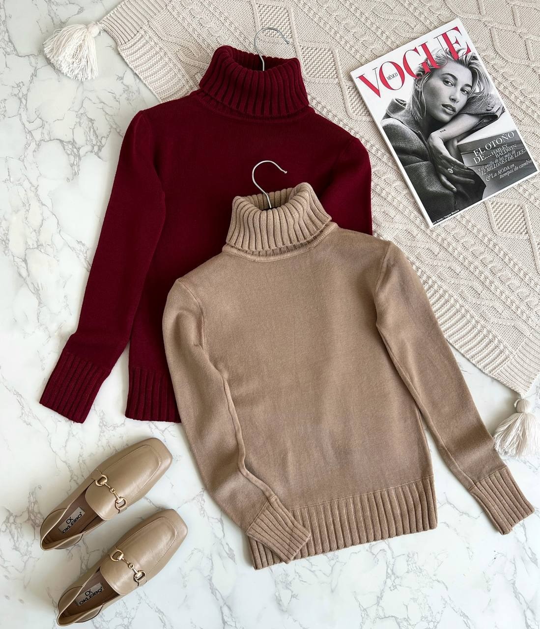 پلیور بافت یقه اسکی کد 2119