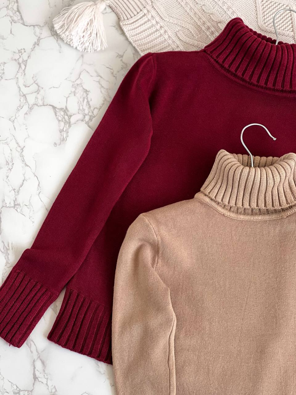 پلیور بافت یقه اسکی کد 2119