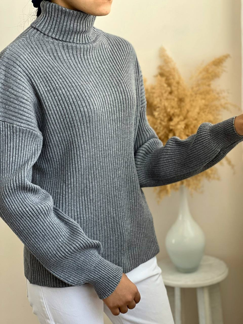 پلیور بافت یقه اسکی کد 2121