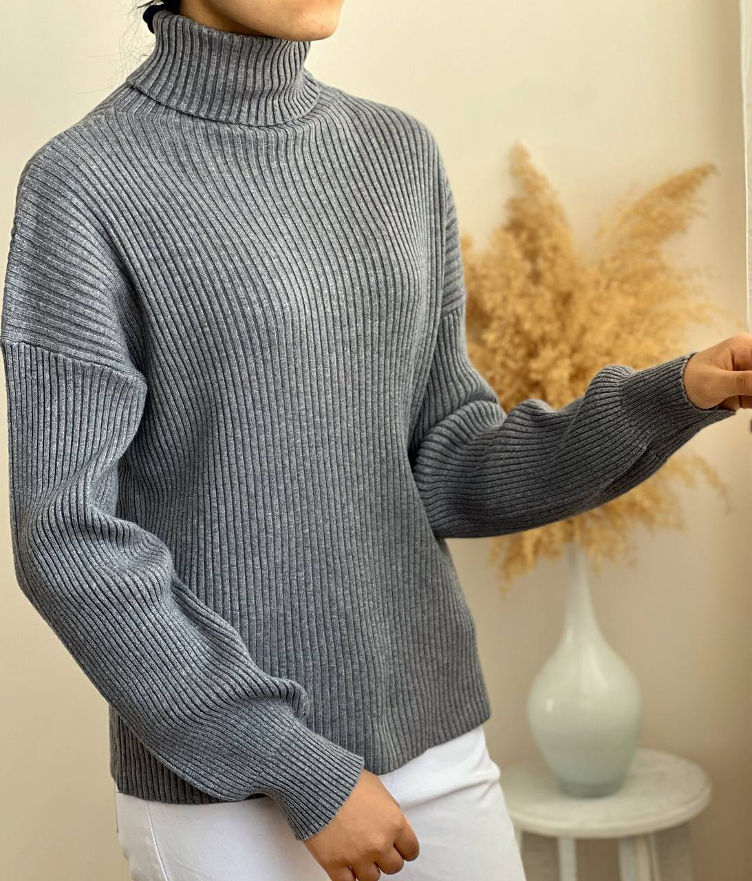 پلیور بافت یقه اسکی کد 2121