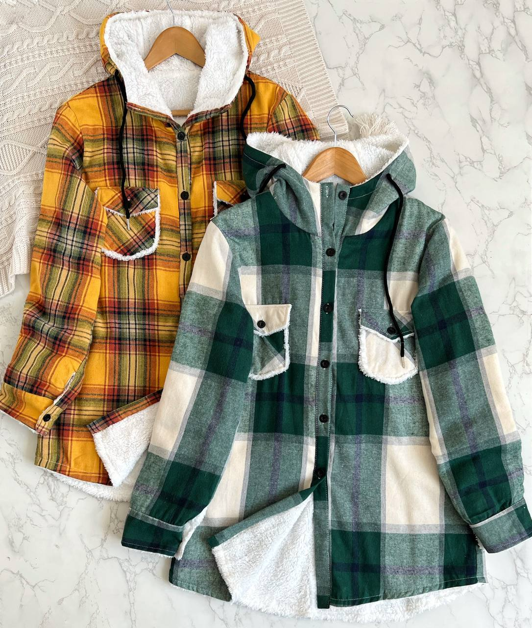 پالتو چهارخونه داخل ببعی کد 2122