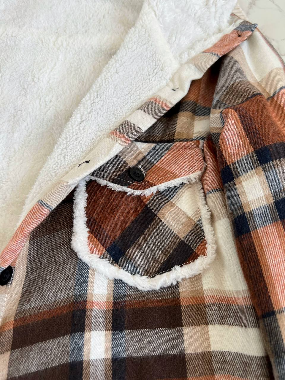 پالتو چهارخونه داخل ببعی کد 2122