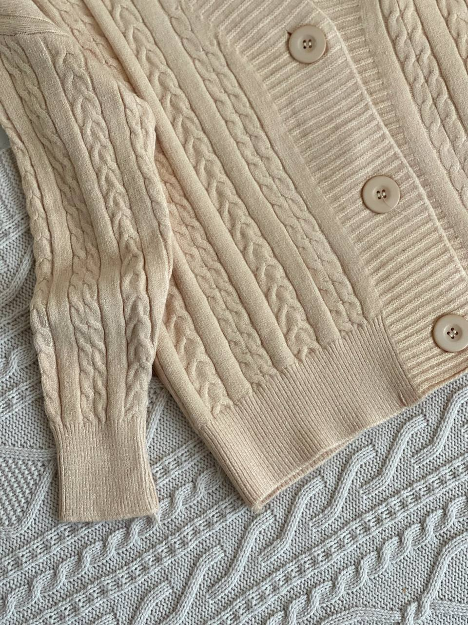 ژاکت بافت زنجیری کد 2125