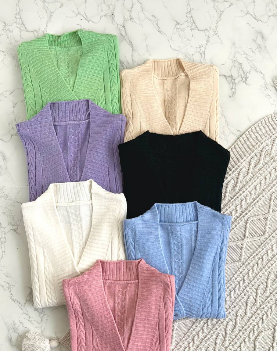 ژاکت بافت زنجیری کد 2125