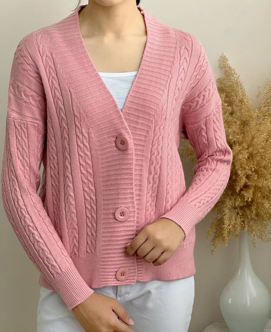 ژاکت بافت زنجیری کد 2125