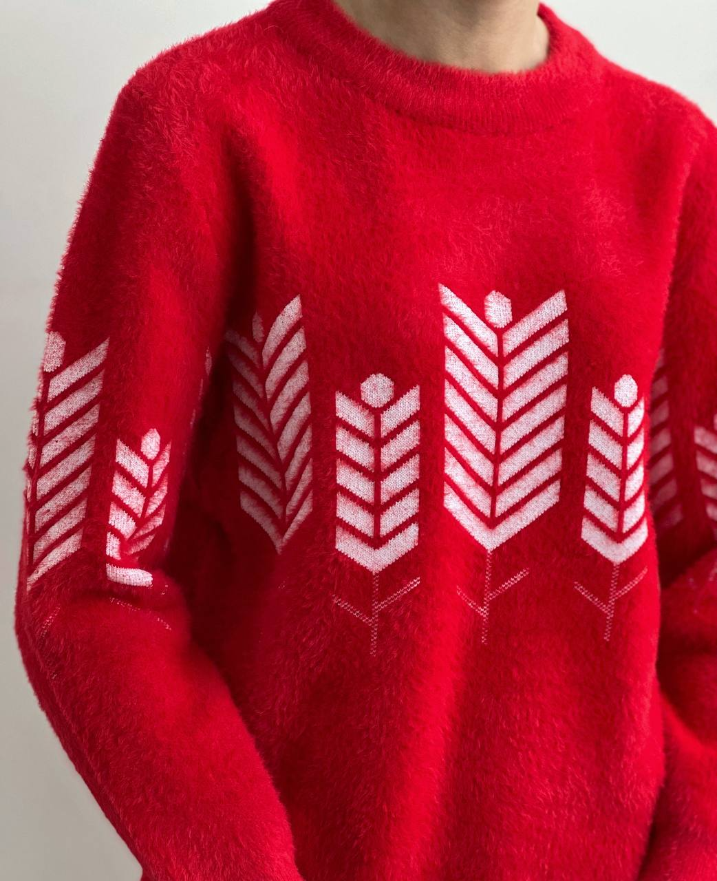 پلیور بافت موهر دار کد 2126