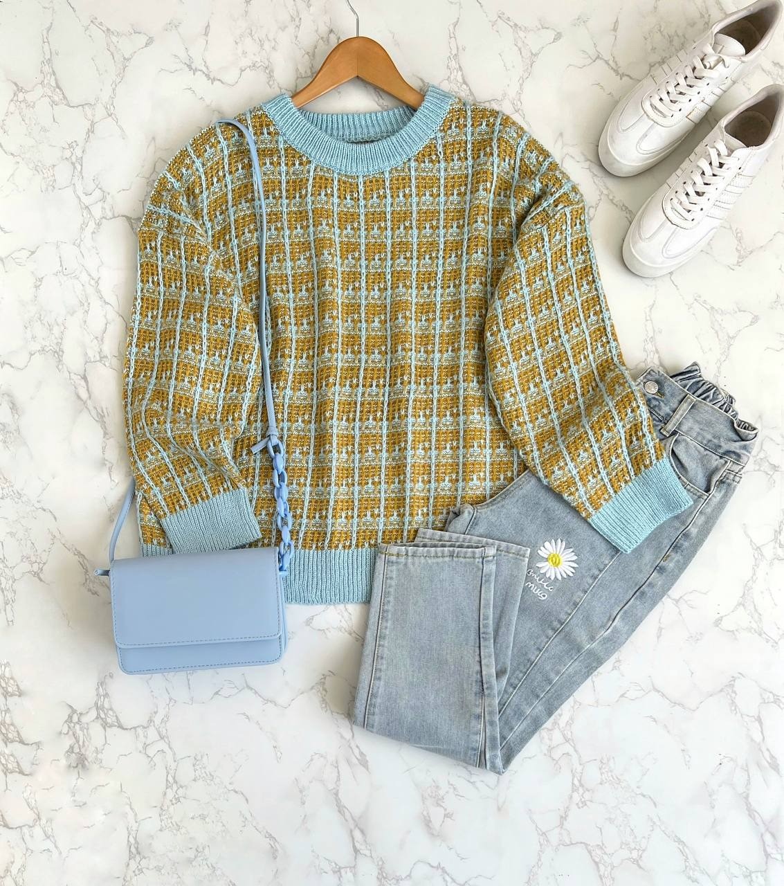 پلیور بافت حصیری کد 2139