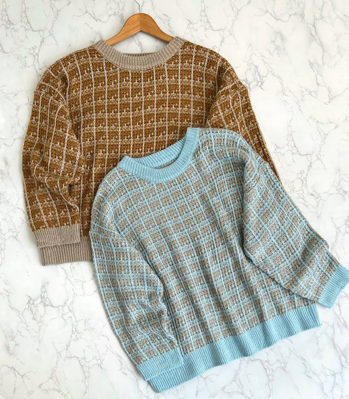 پلیور بافت حصیری کد 2139