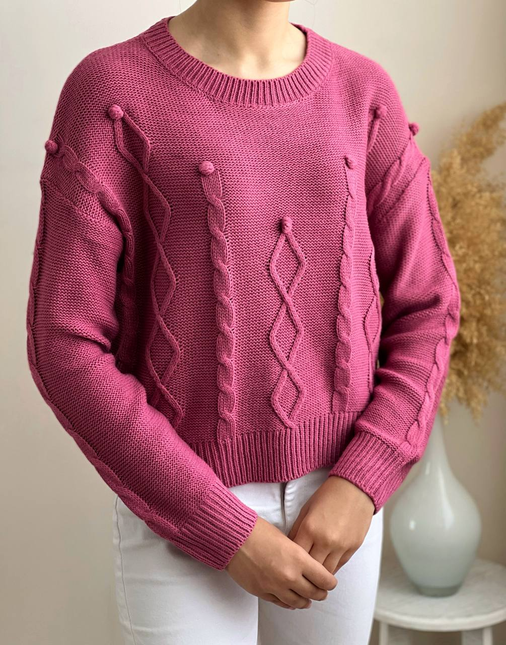 پلیور بافت یقه گرد کد 2151