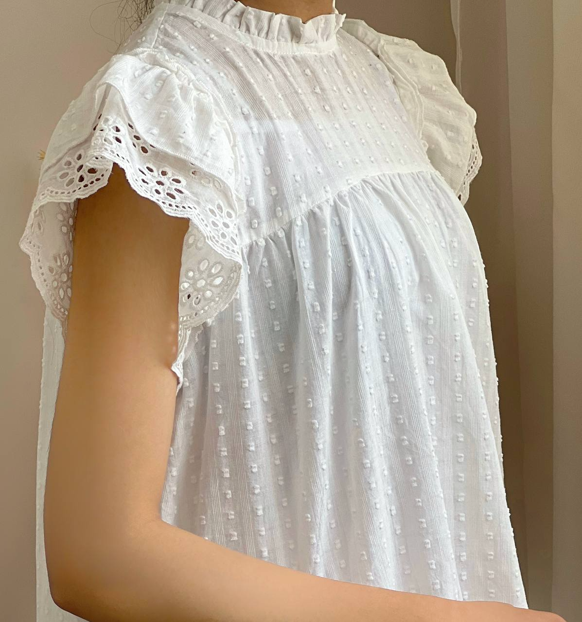 شومیز کنف آستین خامه دوزی کد 2156