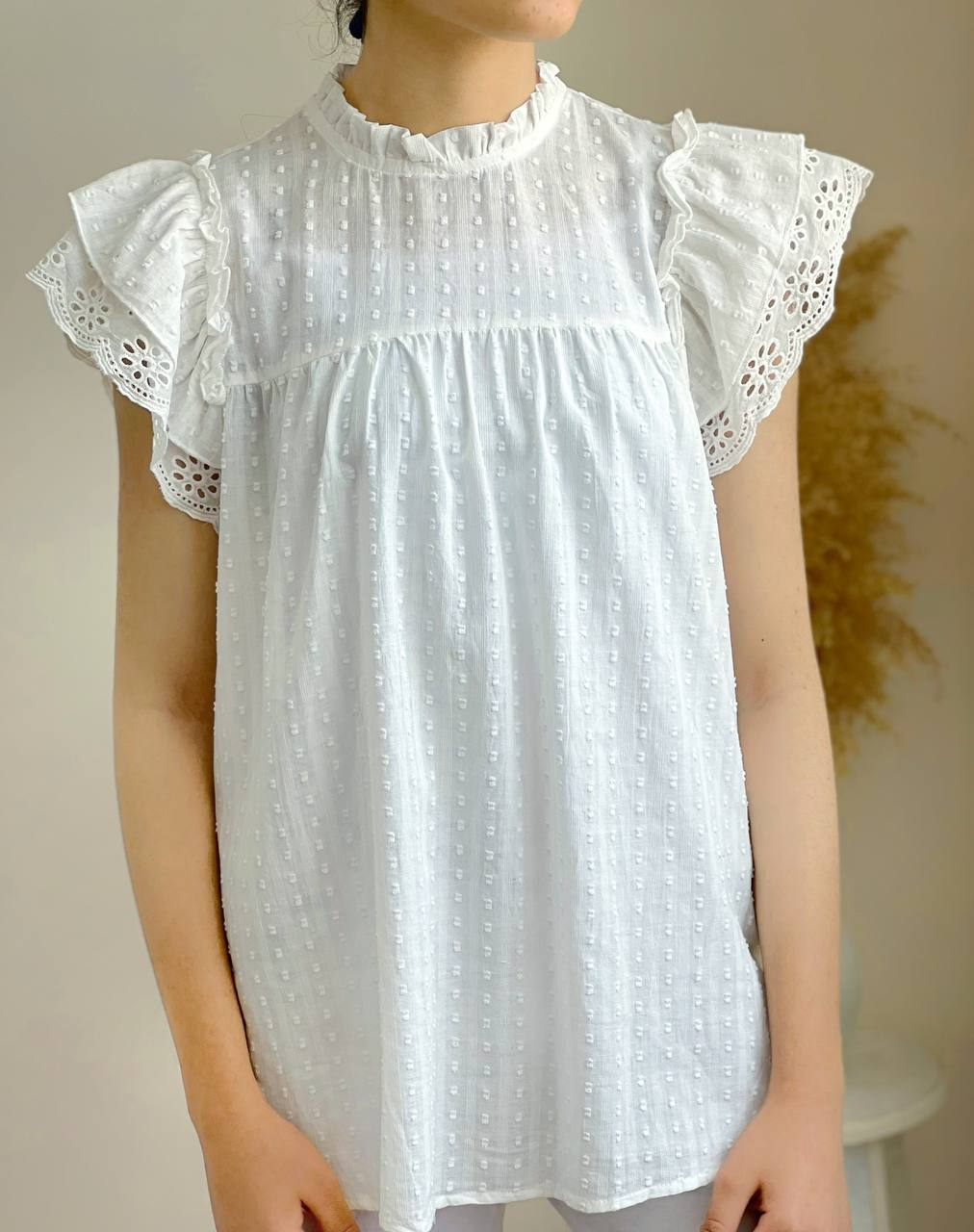 شومیز کنف آستین خامه دوزی کد 2156