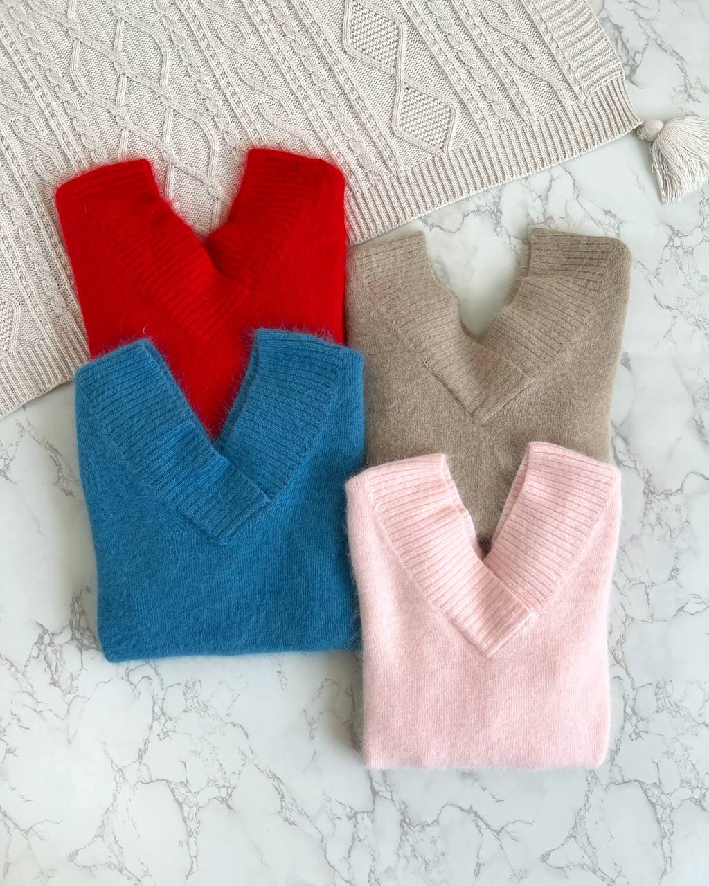 پلیور بافت موهر یقه هفت کد 2157