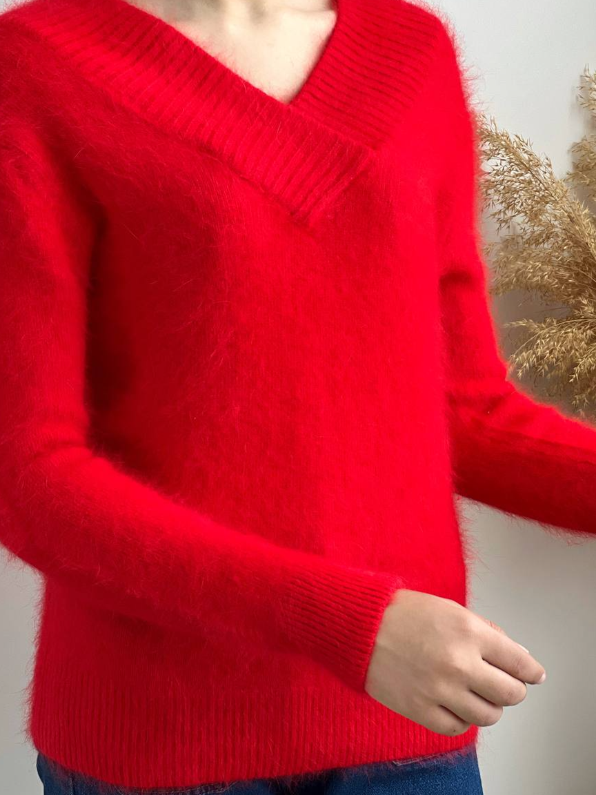 پلیور بافت موهر یقه هفت کد 2157