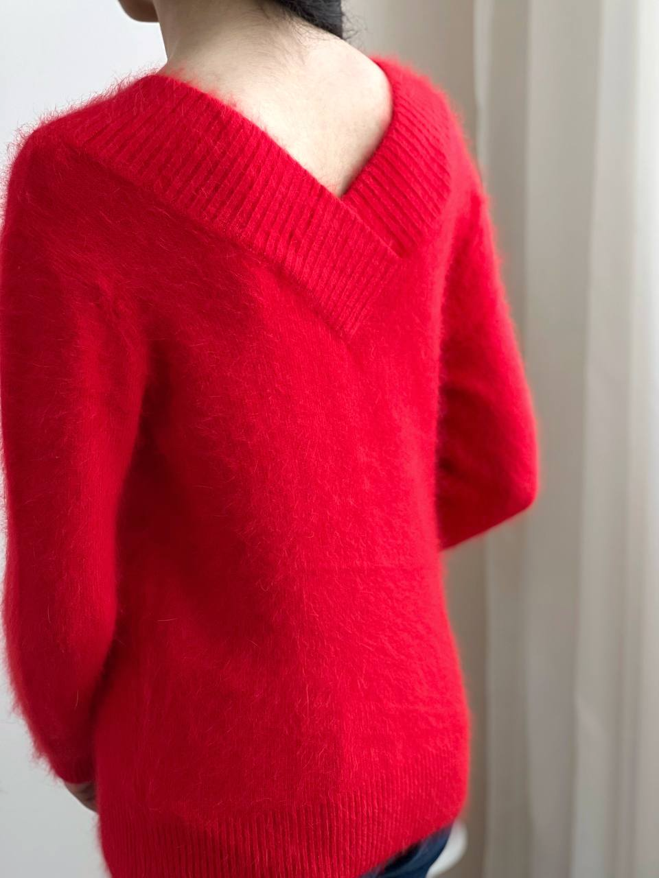 پلیور بافت موهر یقه هفت کد 2157