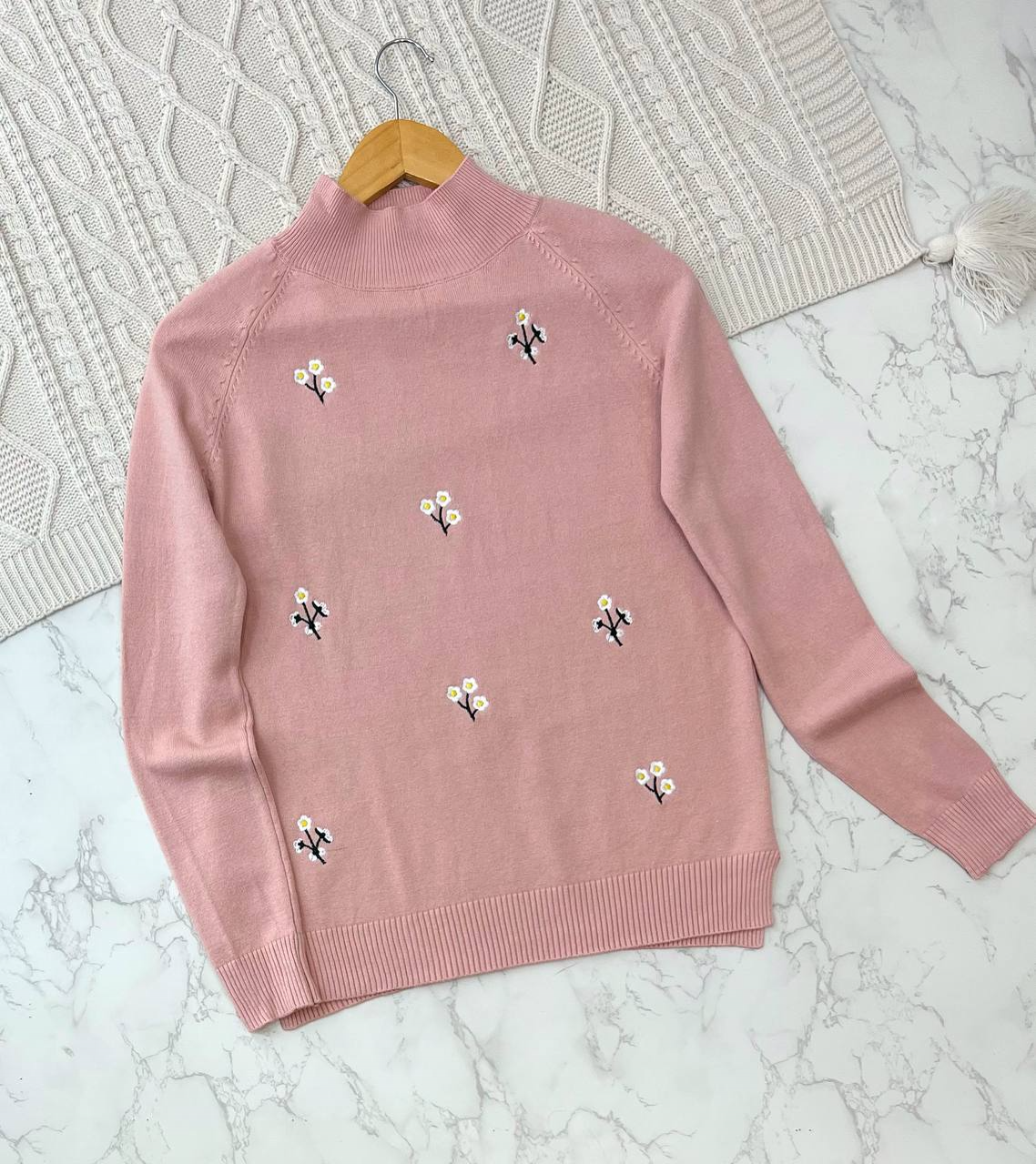 پلیور بافت گپ شکوفه گلدوزی کد 2159