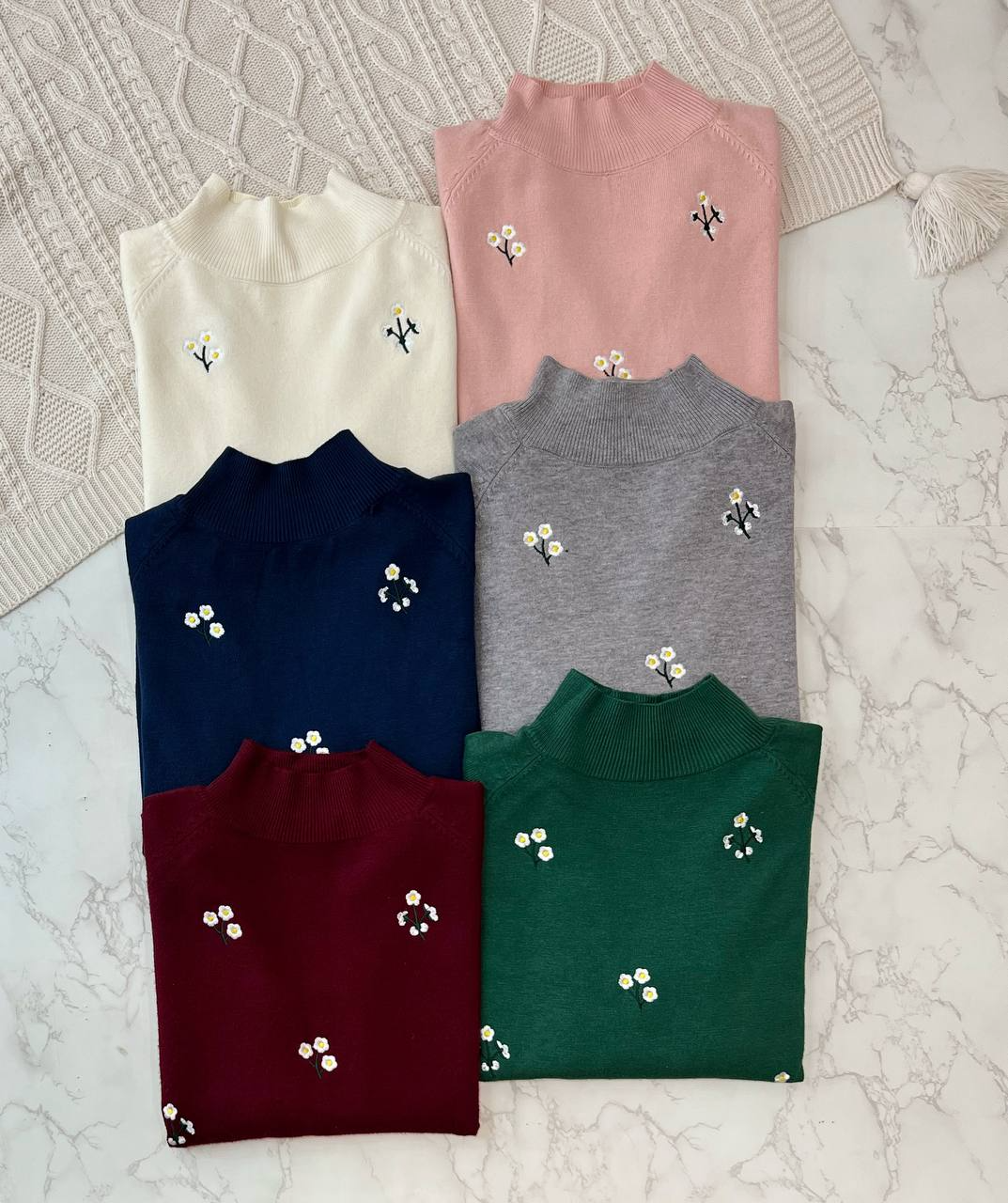 پلیور بافت گپ شکوفه گلدوزی کد 2159