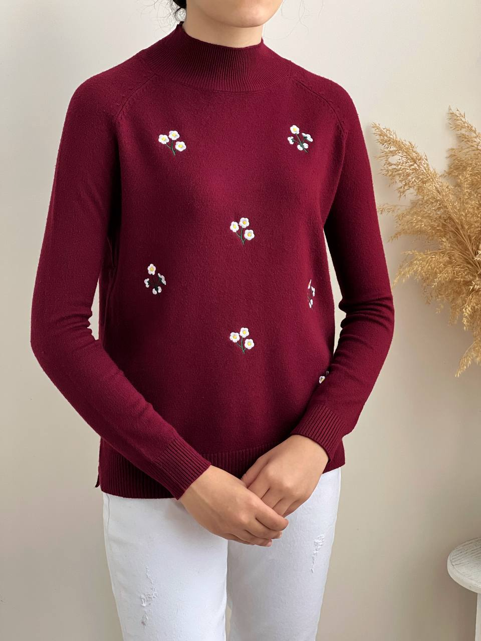 پلیور بافت گپ شکوفه گلدوزی کد 2159