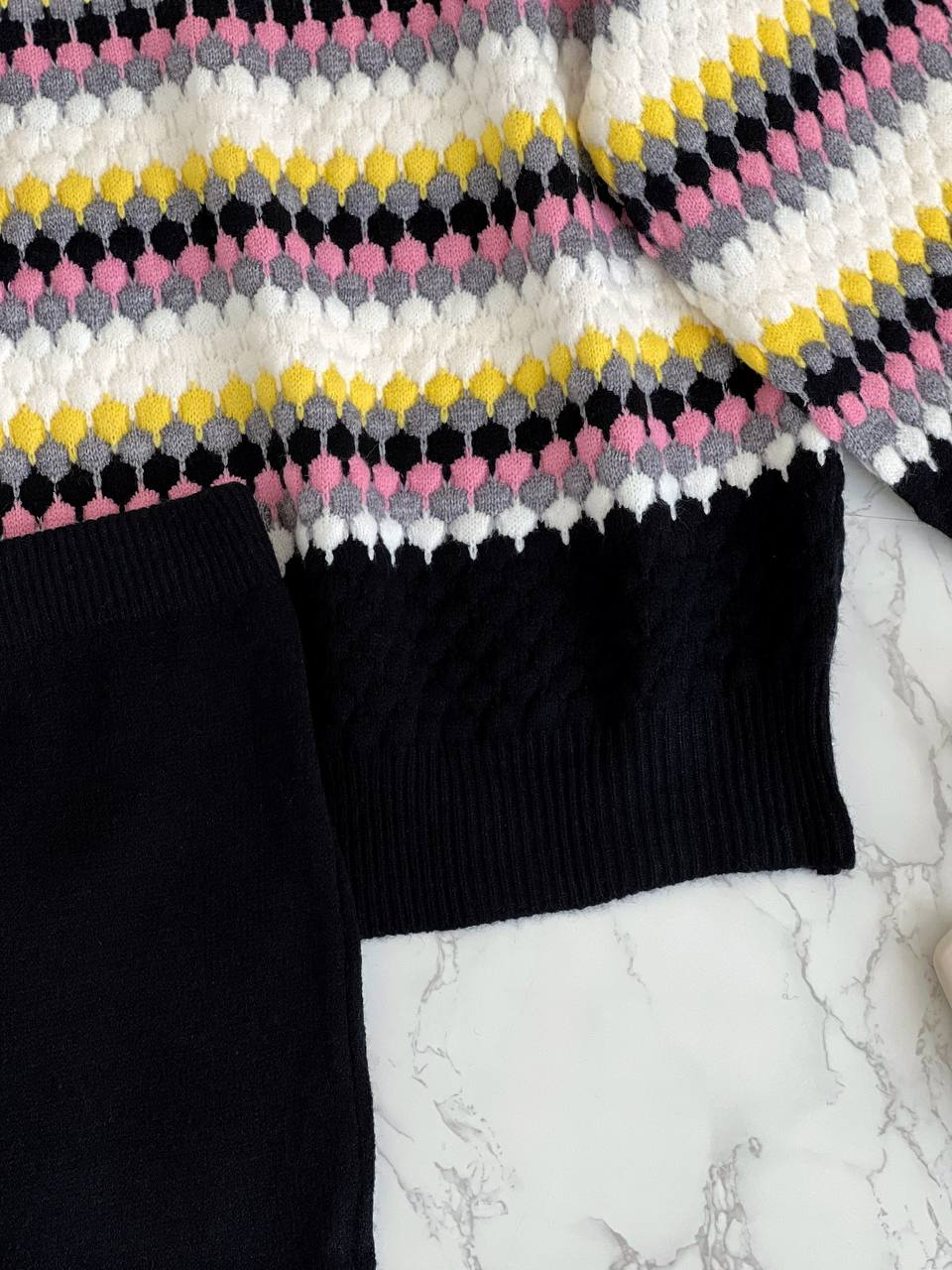 ست بلوز و دامن بافت کد 2160