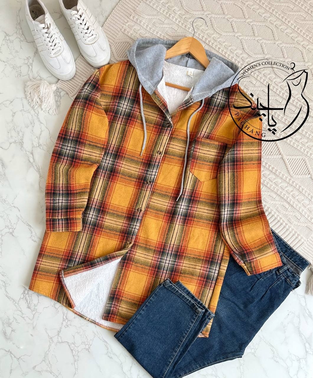 پالتو چهار خونه تمام خز کد 2164