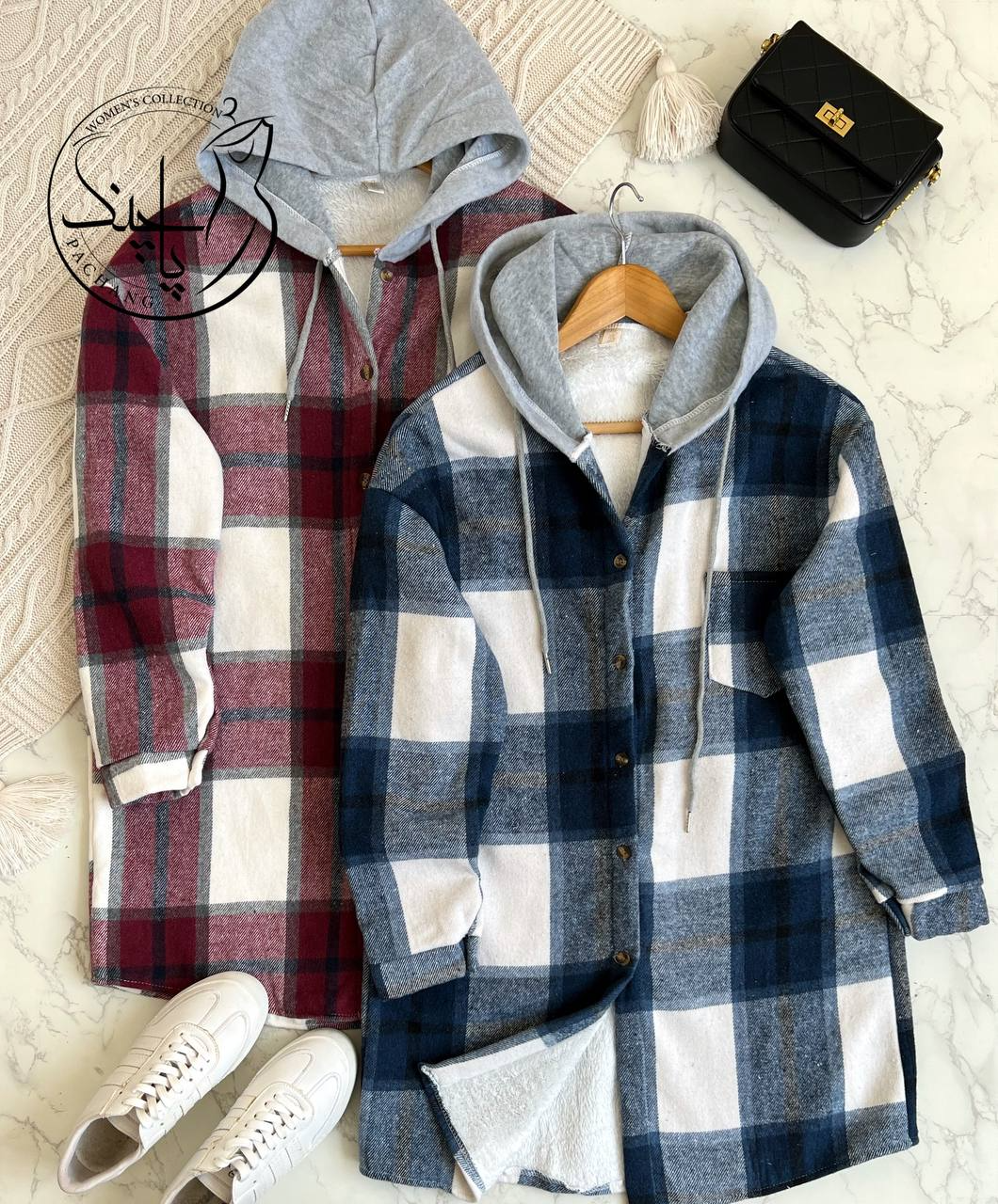 پالتو چهار خونه تمام خز کد 2164