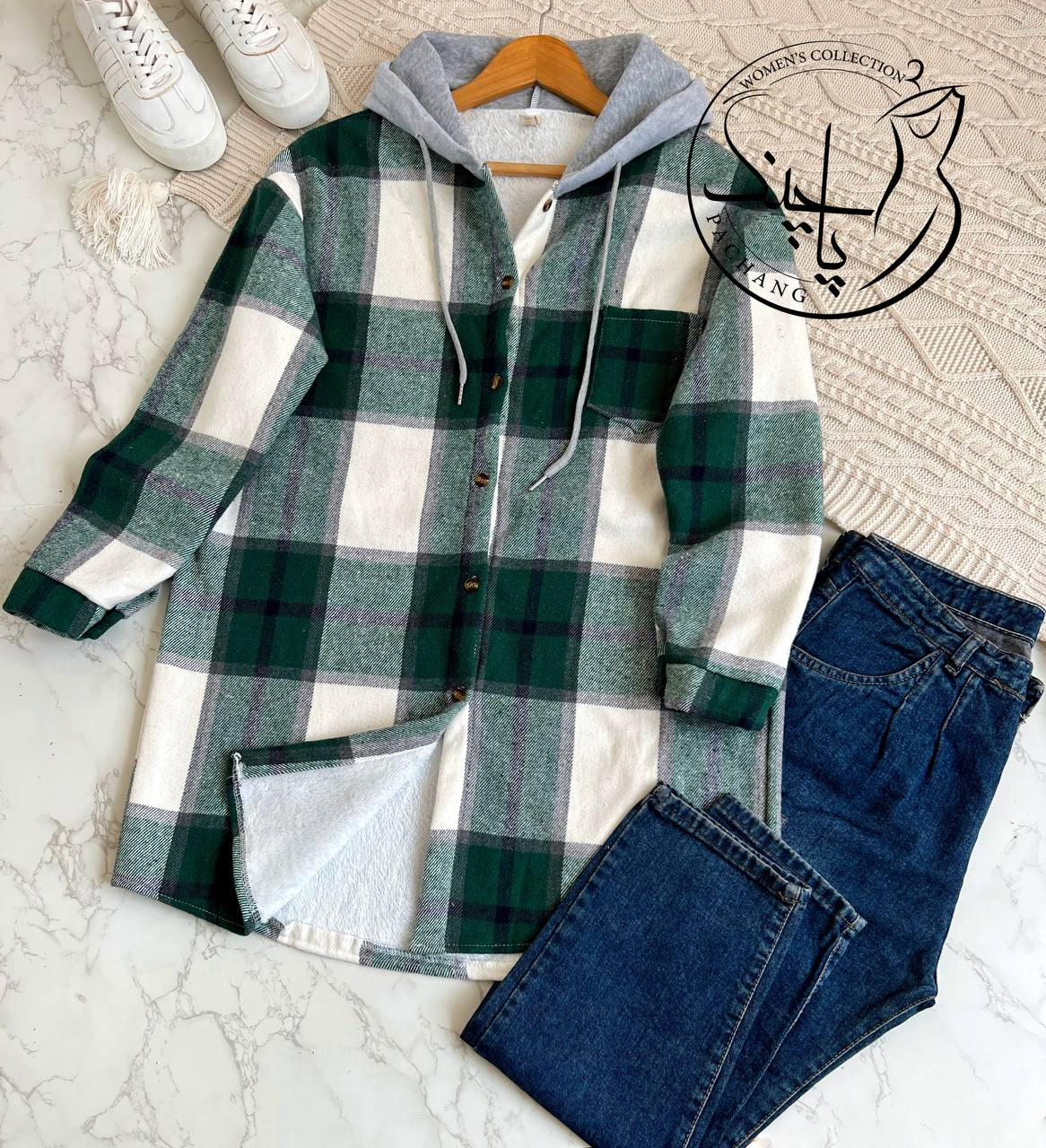 پالتو چهار خونه تمام خز کد 2164