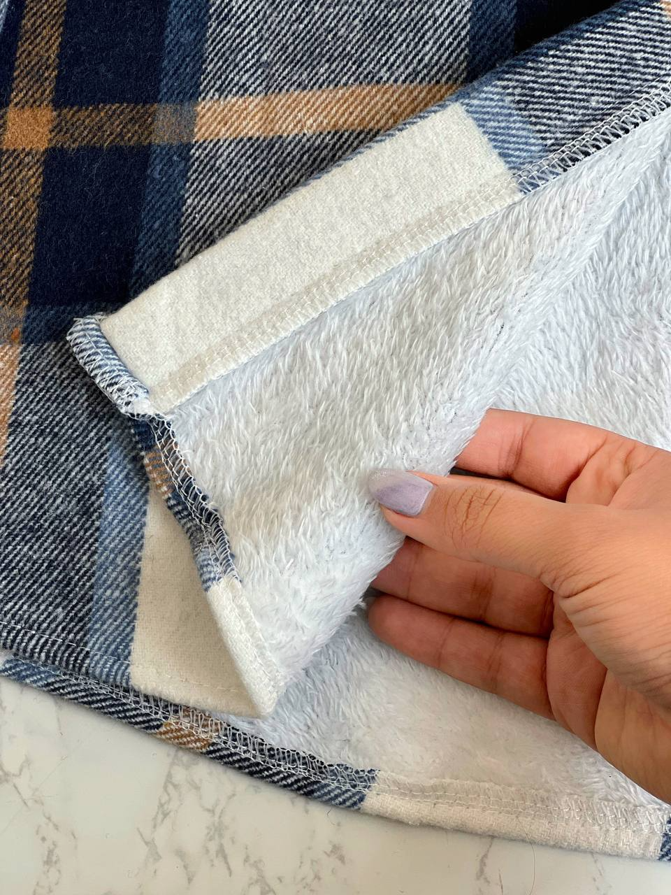 پالتو چهار خونه تمام خز کد 2164