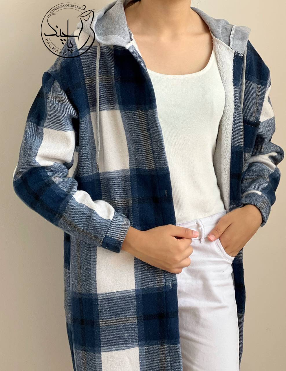 پالتو چهار خونه تمام خز کد 2164