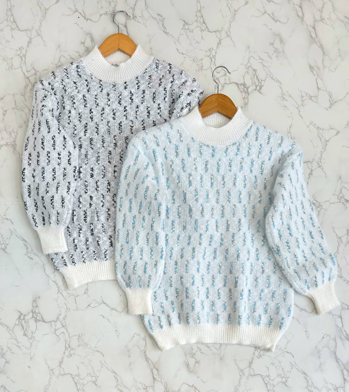 پلیور بافت موهر دار کد 2166