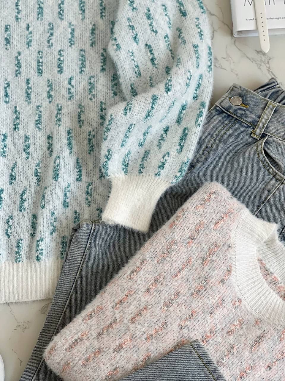 پلیور بافت موهر دار کد 2166