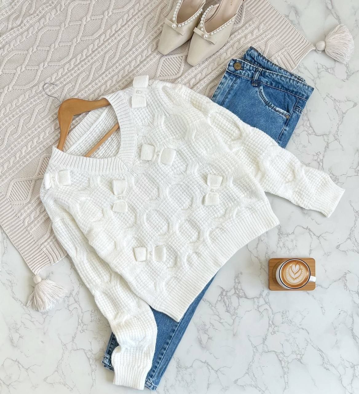 پلیور بافت پاپیونی کد 2169