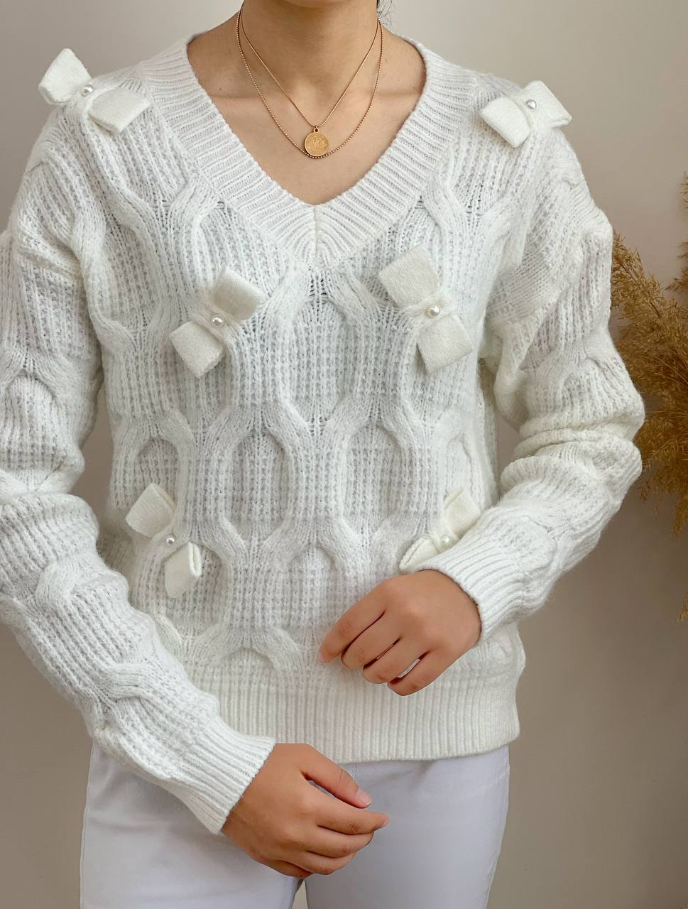 پلیور بافت پاپیونی کد 2169