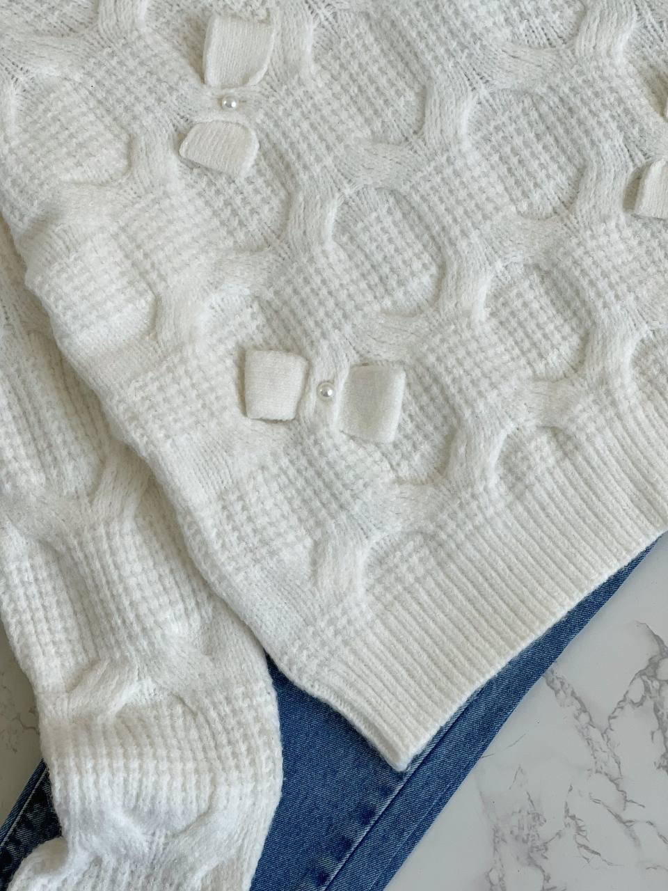 پلیور بافت پاپیونی کد 2169