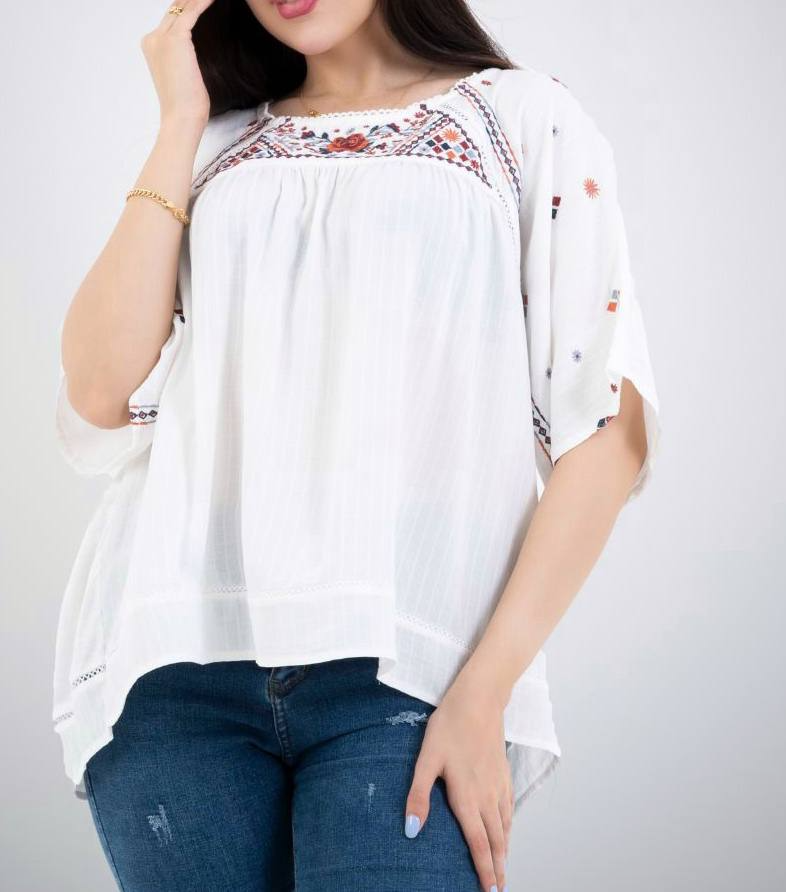 شومیز گلدوزی شده نخی کد 2170