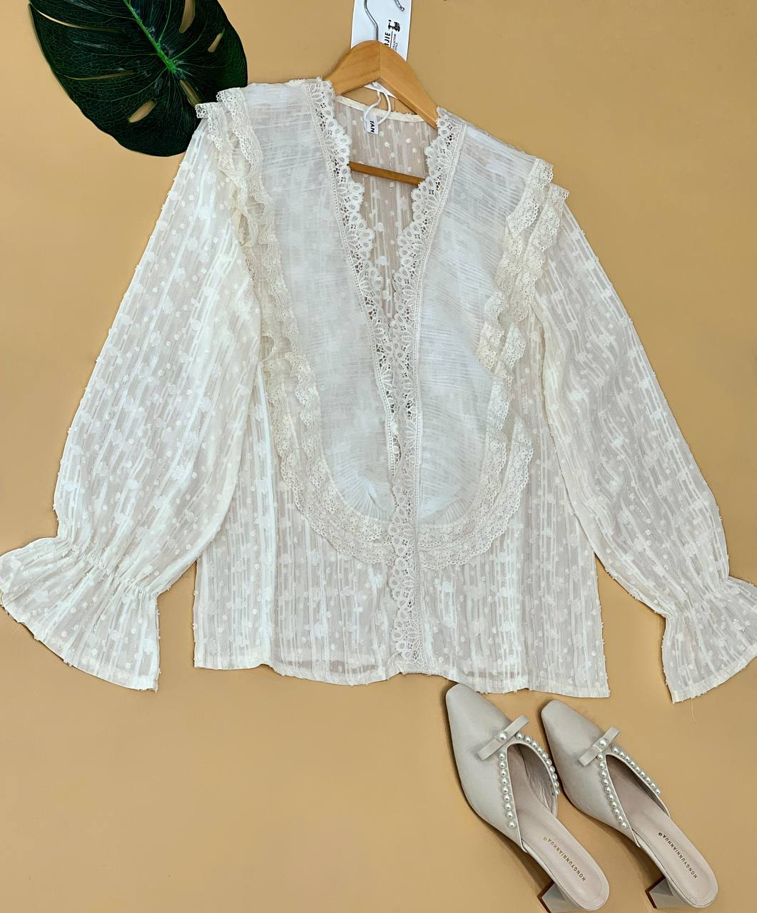 شومیز مجلسی یقه چین دار کد 2174