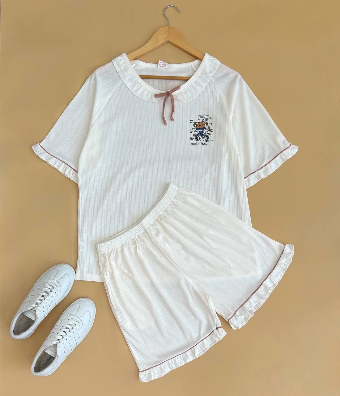 بلوز و شلوارک تکرنگ کد 2175