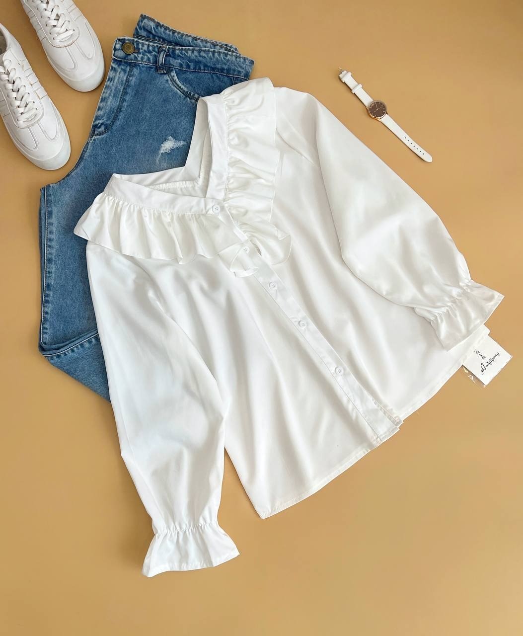 شومیز یقه چین کد 2179