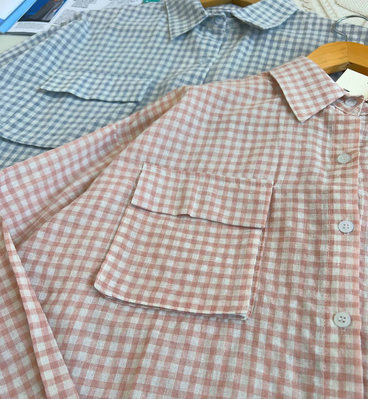 شومیز چهارخونه کد 2181