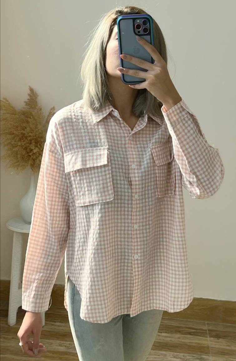 شومیز چهارخونه کد 2181