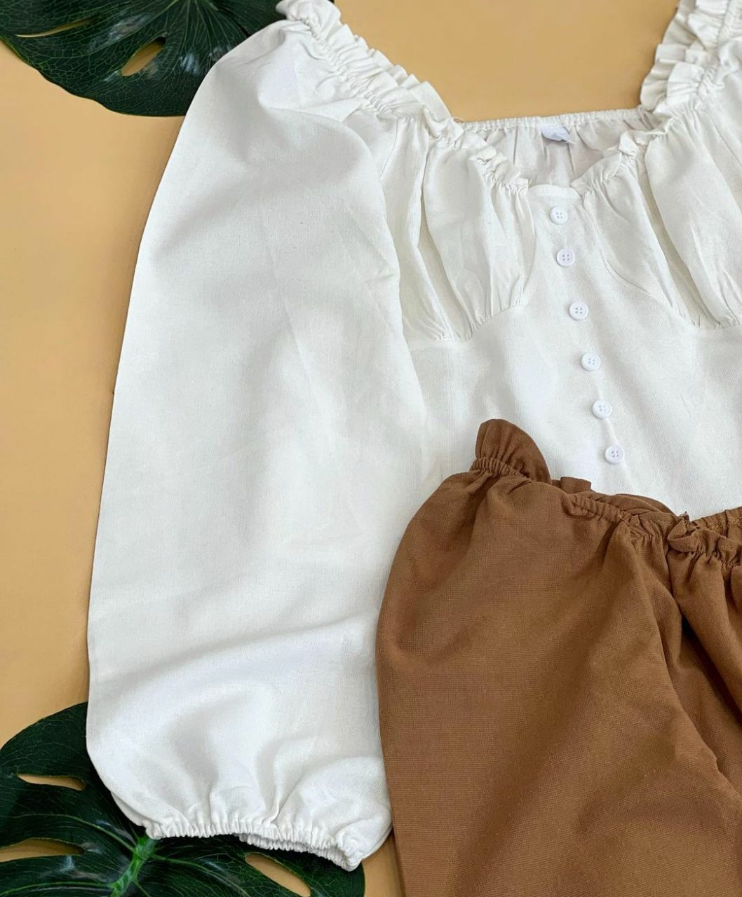 شومیز جلو دکمه عروسکی کد 2185