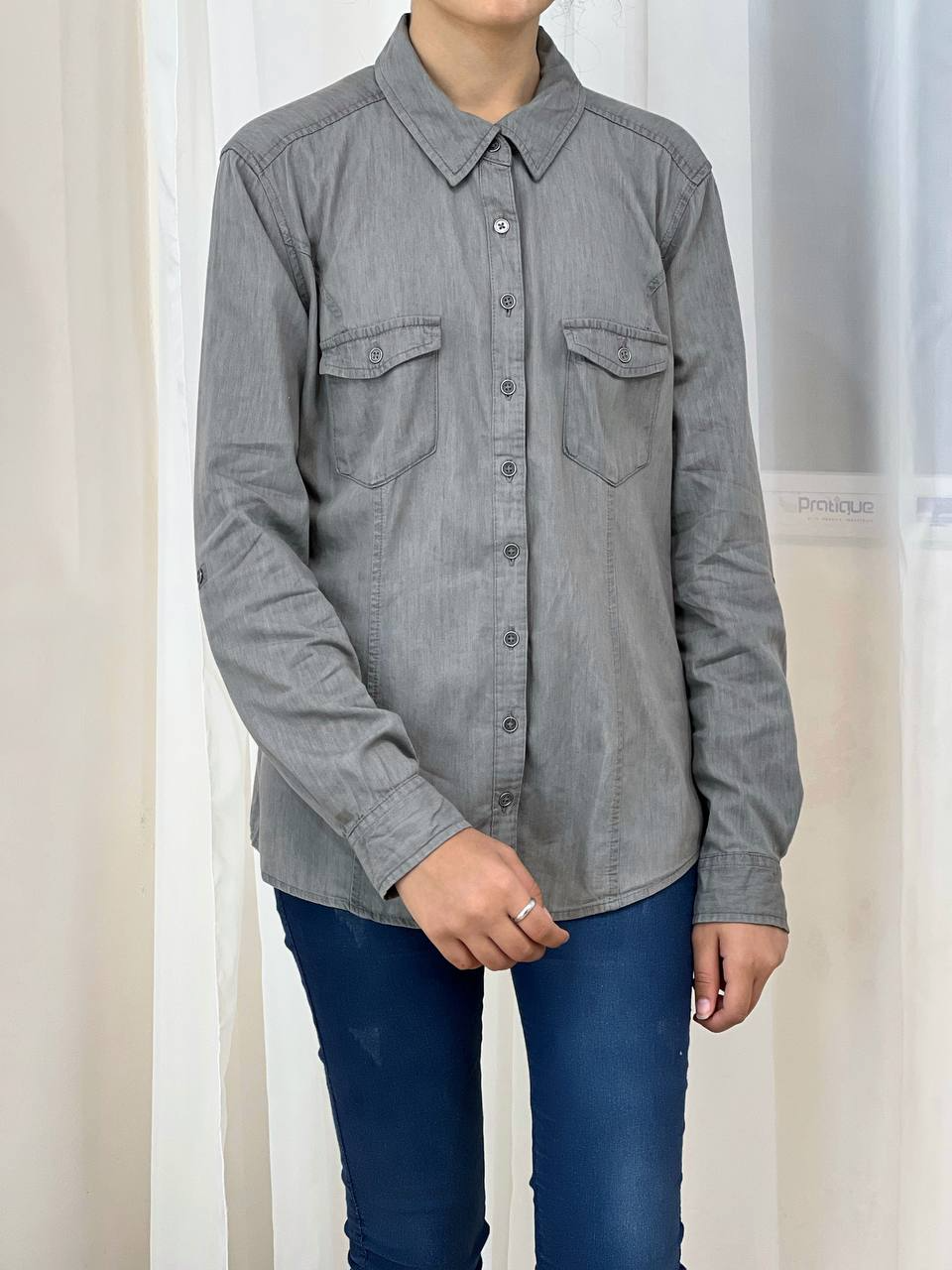 شومیز جین کاغذی کد 2187